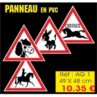 Réf. AG1 - Panneau triangle ( 49x 48 cm)